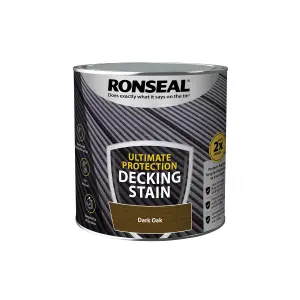 Ronseal Ultimate protection Dark oak Matt Decking Wood stain, 2.5L