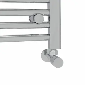 Rinse Modern Bathroom Heated Towel Rail Ladder Radiator 600x500mm Straight for Bathroom Kitchen Chrome