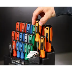 Sealey Screwdriver, Hex Key & Bit Set 44pc - S01090