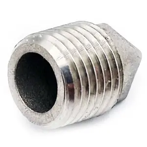 G1/4 BSP Male Square Head Plug 316 Stainless Steel