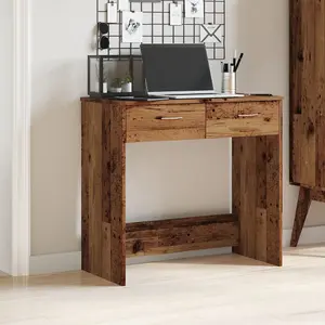 Berkfield Desk Old Wood 80x40x75 cm Engineered Wood