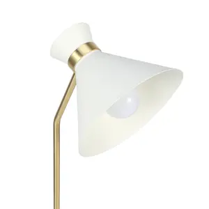 GoodHome Apennin Modern Matt Cream Table light