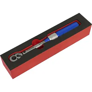 Precision Micrometer Torque Wrench - 3/8" Drive - Calibrated 5 to 25 Nm Range for Accurate Torque Settings