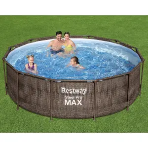 Bestway Steel Pro Swimming pool with pump (H) 100cm