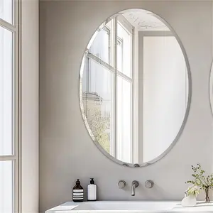 Oval Flat Rithi Wall Mirror 70cm x 50cm