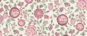 Cath Kidston Strawberry Gardens Glass Splashback - Pink (600x250mm)