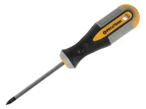 Roughneck Phillips Screwdriver PH1 75mm with Magnetic Tip and Soft-Grip Handle