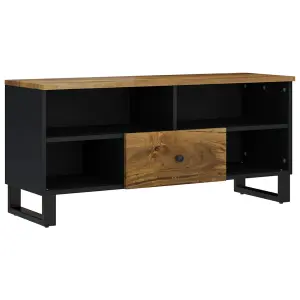 Berkfield TV Cabinet 100x33x46 cm Solid Wood Mango&Engineered Wood