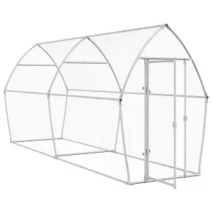 Chicken Cage Silver 400x105x182 cm Galvanised Steel