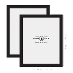 Assorted Photo Frames - Set of 10 Black