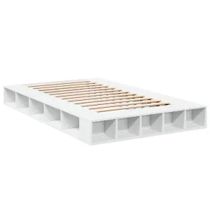 Berkfield Bed Frame without Mattress White 120x190 cm Small Double