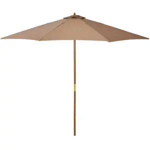 Lakewood 300cm Market Parasol Khaki