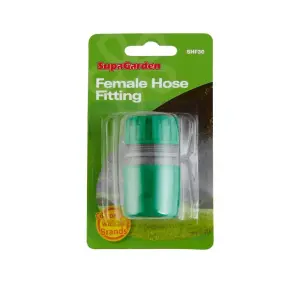 SupaGarden Female Hose Fitting Dark Green (133mm x 77mm x 40mm)