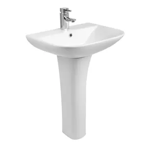 17 Stories Mansura 56mm L x 45mm W White Ceramic U-Shaped Sink with Overflow