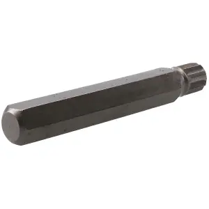 10mm Spline Bit 75mm Length 10mm Shank Chrome Vanadium Hardened Triple Square