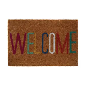 Interiors by Premier Welcome Multicolour Coir Doormat