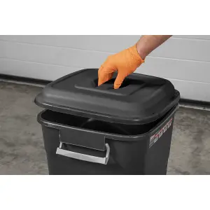 Sealey Durable Refuse Storage Bin Suitable For Outdoor Use 75 Litres Black BM75