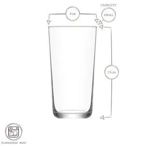 Assos Highball Glasses - 490ml - Pack of 12