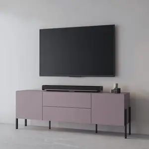 Chic Yukon 40 TV Cabinet 2040mm in Plum - Stylish Entertainment Centre H700mm D400mm