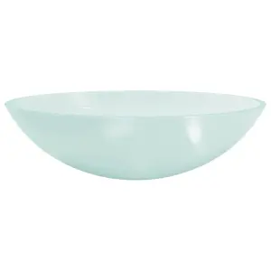 Berkfield Basin Glass 50x37x14 cm Frosted