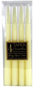 Set         Of         4         Ivory         Taper         Candles