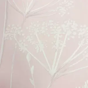 Catherine Lansfield Blush Floral Pearl effect Embossed Wallpaper