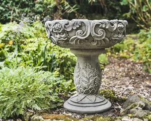 Large Detailed Stone Cast 'Gothic Vase'