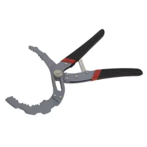 Sealey Oil Filter Pliers Self Adjusting Oil Filter Spanner Remover Angled AK6421