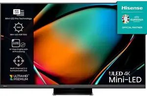 55" HISENSE 55U8KQTUK Smart 4K Ultra HD HDR Mini-LED TV With Amazon Alexa