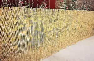 2m x 4m Natural Split Reed Fence Hand-Woven Reed Screening Outdoor Garden Privacy