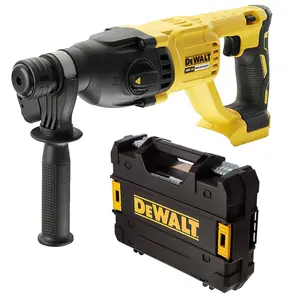 Dewalt DCH133N 18v Brushless SDS Hammer Drill 3 Mode Bare + Tstak Case + Chuck