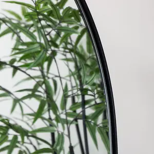 Melody Maison Large Black Arched Mirror 183cm x 80cm