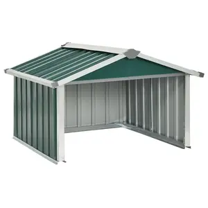 Tuckahoe Garden Robot Lawnmower Shed 92 x 97 x 63 cm Galvanised Steel Green