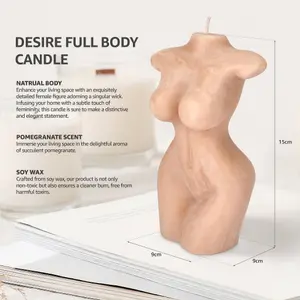 Pomegranate Desire Full Body Female Figure Candle