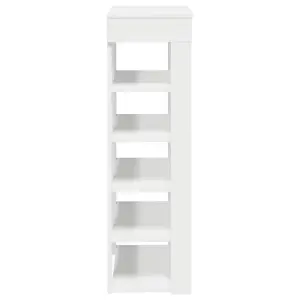 Berkfield Shoe Rack White 60x30x98 cm Engineered Wood