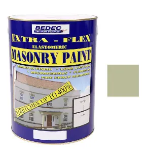 Bedec Extra Flex Masonry Paint - Clifton Grey - 5 Litre