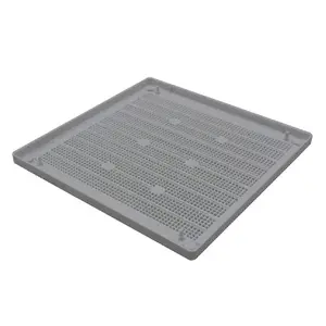 H-Smart White Louvre Air Vent Plastic Grille with Removable Flyscreen Cover, 166 x 160mm.