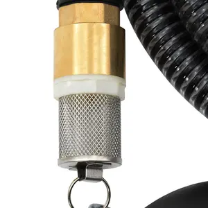 Berkfield Suction Hose with Brass Connectors 5 m 25 mm Black