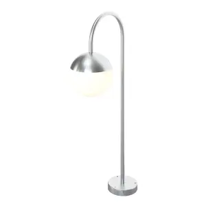 GoodHome Stainless steel Mains-powered 1 lamp Outdoor Post light (H)700mm