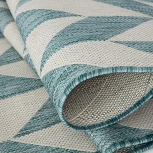 Ecology Collection Outdoor Rugs in Aqua 600Aq