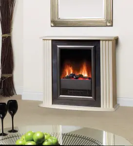 Dimplex Mozart CREAM Electric Fireplace Suite - OPTIFLAME - 2KW - REMOTE CONTROL