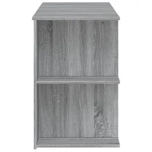 Berkfield Desk Grey Sonoma 140x50x75 cm Engineered Wood