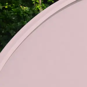 Round Polyester Spandex Arch Stand Backdrop Cover Garden Arbors Cover, Baby Pink - 180cm