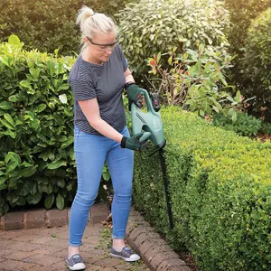 Bosch 18-45 Cordless Hedge Cutter Garden Trimmer 45cm 1 X Battery + Gloves