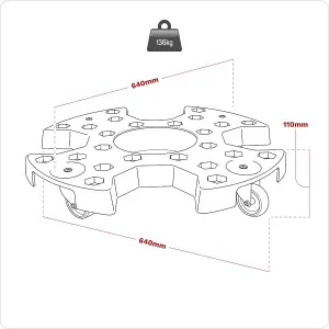 Sealey Tyre Storage/Transport Dolly STR006