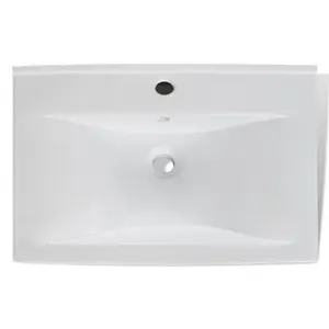 Belfry Bathroom 600mm L x 460mm W Ceramic Rectangular Sink White