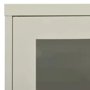 Berkfield Office Cabinet Light Grey 90x40x70 cm Steel