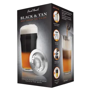 Original Products Final Touch Black and Tan Glass Set