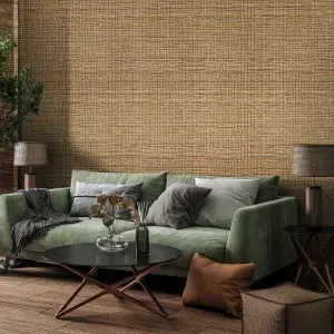 Galerie Pepper Fondo Brown Wild Grass Effect Wallpaper