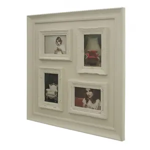 Maison by Premier 4 Photo Cream Plastic Multi Photo Frame